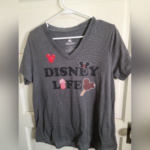 Disney Parks "Disney Life" Dark Gray Size L T-shirt